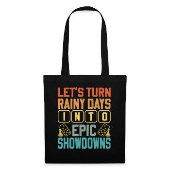 Jeu de société Dicton - Turning Rainy Days Jeu de société - Sac en tissu - noir - Devant