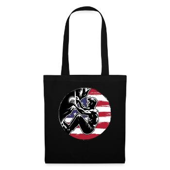 Grimpeur aux États-Unis - Boulder UK Boulderer Escalade - Sac en tissu - noir - Devant