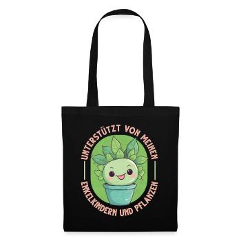 Powered by Grandchildren And Plants Design - Tote Bag - black - Front