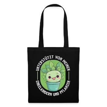 Powered by Grandchildren And Plants Design - Tote Bag - black - Front