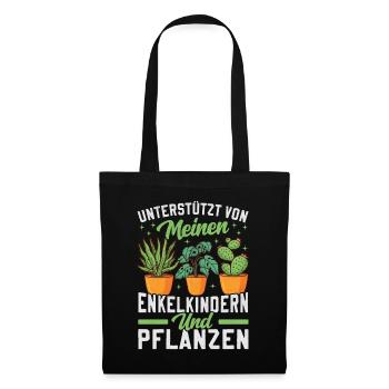 Powered by Grandchildren And Plants Design - Tote Bag - black - Front