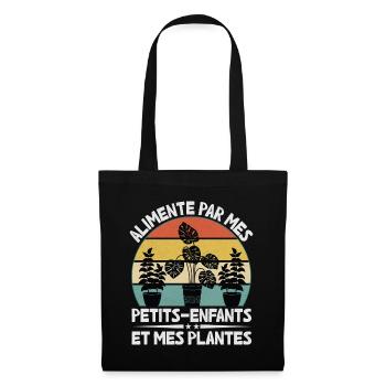 Powered by Grandchildren And Plants Design - Tote Bag - black - Front