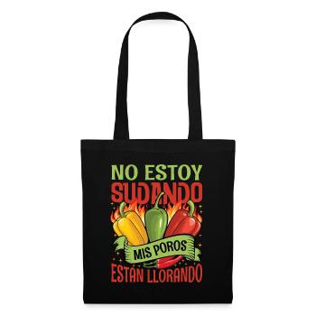 Je ne transpire pas mes pores pleurent - Chili Cook - Sac en tissu - noir - Devant