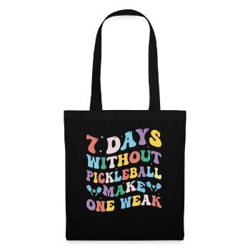 Pickleball Player Pickleball Tournament Attire - Tote Bag - black - Front