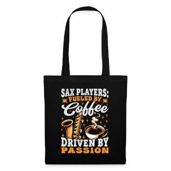 Saxophones Marching Band Coffee Lover Apparel - Sac en tissu - noir - Devant