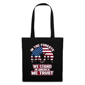 Usa Lumberjack Woodworker Forester Apparel - Tote Bag - black - Front