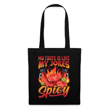 Red Hot Lover Pizza Sauce Chili Nourriture Épicée Robe - Sac en tissu - noir - Devant