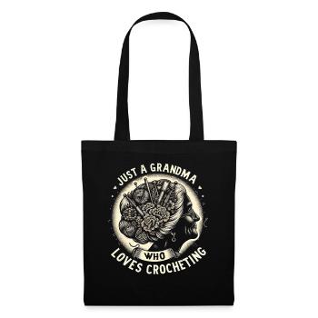 Crochet Crochet Fil Tricot Vêtements - Sac en tissu - noir - Devant