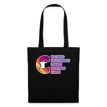 Tenue d’amateur de météorologie Weather Storm Chaser - Sac en tissu - noir - Devant