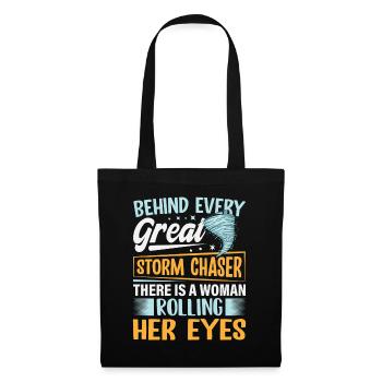 Chasseur de tornades Femme Rolling Eyes Hurricane - Sac en tissu - noir - Devant
