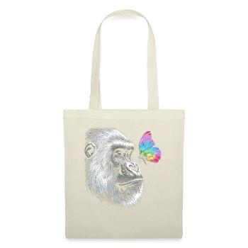 Gorille papillons Animal Faune Gardien de zoo - Sac en tissu - nature - Devant