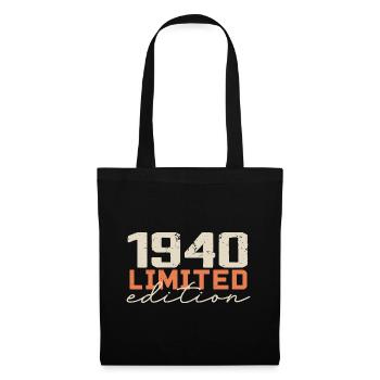 Born in 1940 | Vintage 1940's Retro Anniversary - Tote Bag - black - Front