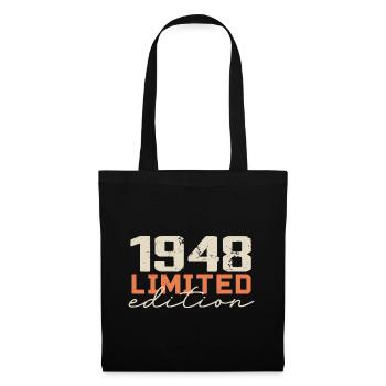 Born in 1948 | Vintage 1948 Retro Birthday - Tote Bag - black - Front