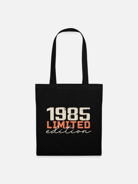 Né en 1985 | Vintage 1985 Anniversaire Rétro - Sac en tissu - noir