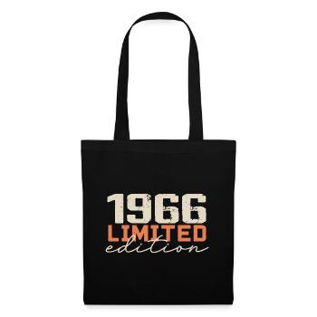 Né en 1966 | Vintage 1966 Anniversaire Rétro - Sac en tissu - noir - Devant