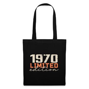 Né en 1970 | Vintage 1970 Anniversaire Rétro - Sac en tissu - noir - Devant