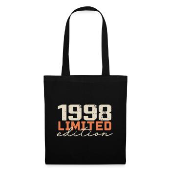 Né en 1998 | Vintage 1998 Anniversaire Rétro - Sac en tissu - noir - Devant