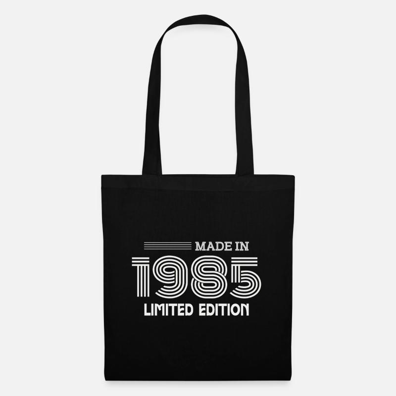 1985 Geburtstagsgeschenk 1985 Geschenkidee - Stoffbeutel - Schwarz