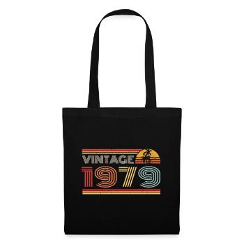 1979 Limited Edition Geburtstag Outfit 1979 vintag - Stoffbeutel - Schwarz - Vorne