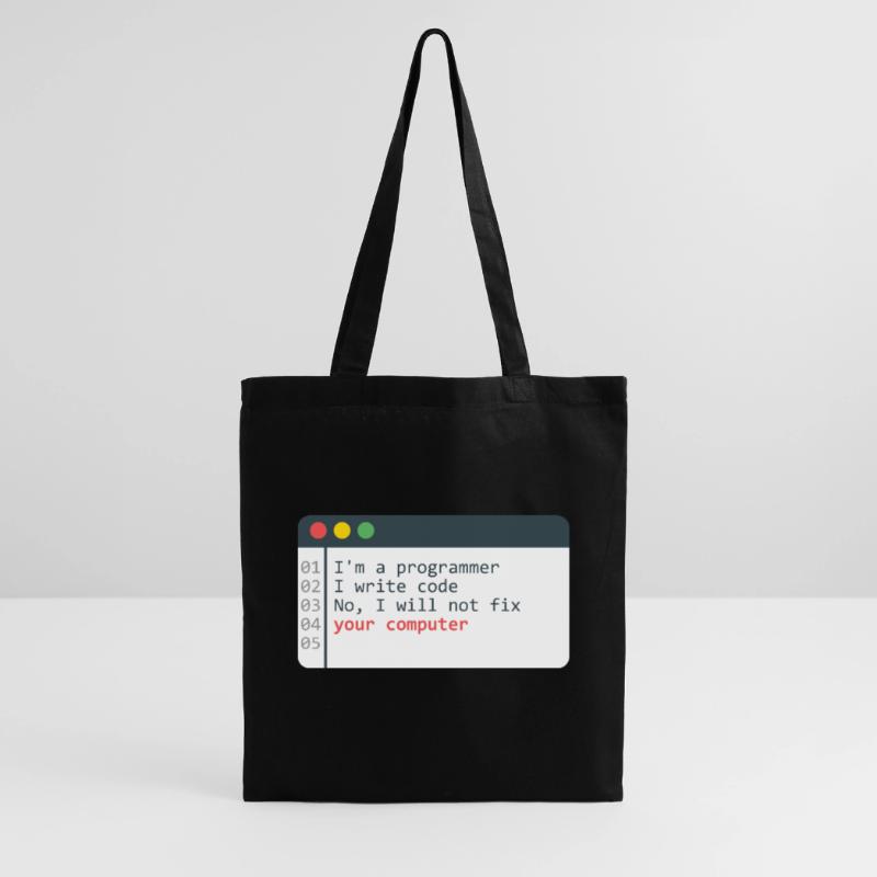Programmer HTML Computer Coder Coding Programming Tote Bag