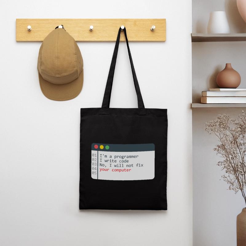Programmer HTML Computer Coder Coding Programming Tote Bag