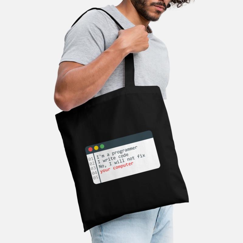 Programmer HTML Computer Coder Coding Programming Tote Bag