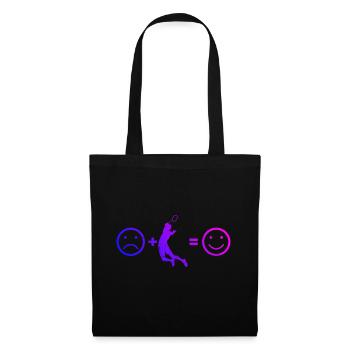 Men's Badminton Player Women's Badminton Badminton - Tote Bag - black - Front