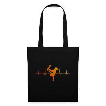 Skateboard Skateboard Femmes Skater Skateboarder - Sac en tissu - noir - Devant