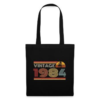 1984 Limited Edition Geburtstag Outfit 1984 vintag - Stoffbeutel - Schwarz - Vorne