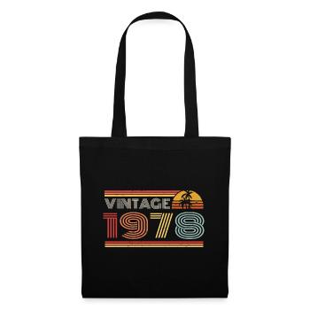 1978 Limited Edition Geburtstag Outfit 1978 vintag - Stoffbeutel - Schwarz - Vorne