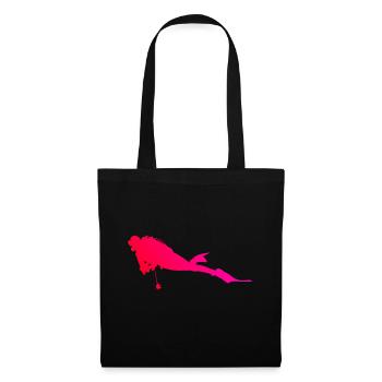Scuba Diving Scuba Diver Women Free Dive - Tote Bag - black - Front