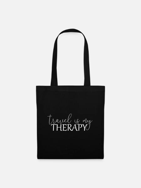 Reise reisen ausflug urlaub weltreise geschenk - Stoffbeutel - Schwarz