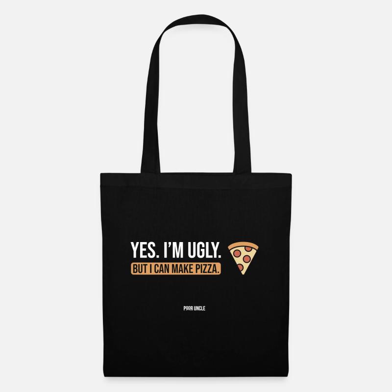 Pizza machen - Stoffbeutel - Schwarz