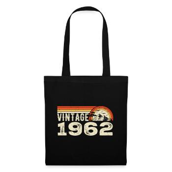 Vintage 1962 Cadeau Anniversaire 1962 Rétro 1962 - Sac en tissu - noir - Devant