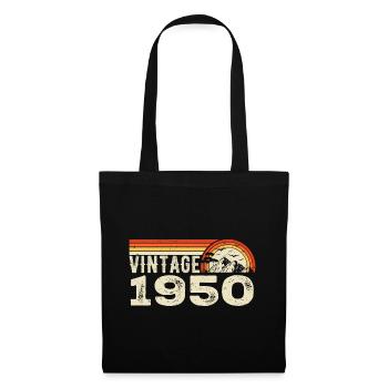 Vintage 1950 Cadeau Anniversaire 1950 Rétro 1950 - Sac en tissu - noir - Devant