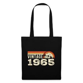 Vintage 1965 Cadeau Anniversaire 1965 Rétro 1965 - Sac en tissu - noir - Devant