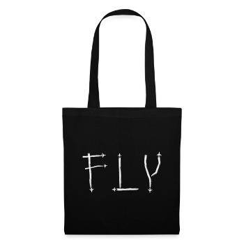 FLY Airplane Aviation Pilot Aircraft Plane - Tote Bag - black - Front