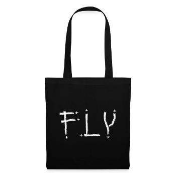 FLY Aviator Flugzeug aviation aircraft plane Pilot - Tote Bag - black - Front
