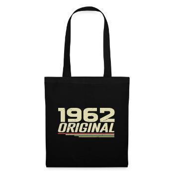 Né en 1962 Vintage 1962 Anniversaire Rétro 1962 - Sac en tissu - noir - Devant