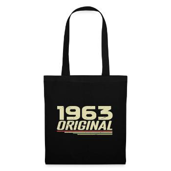 Né en 1963 Vintage 1963 Anniversaire Rétro 1963 - Sac en tissu - noir - Devant