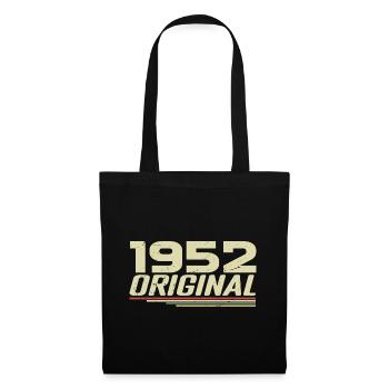 Né en 1952 Vintage 1952 Anniversaire Rétro 1952 - Sac en tissu - noir - Devant