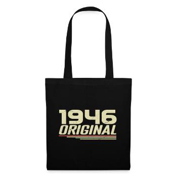 Né en 1946 Vintage 1946 Anniversaire Rétro 1946 - Sac en tissu - noir - Devant