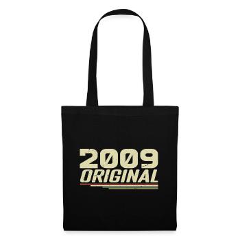 Born in 2009 Vintage 2009 Retro Birthday 2009 - Tote Bag - black - Front