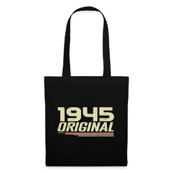 Né en 1945 Vintage 1945 Anniversaire Rétro 1945 - Sac en tissu - noir - Devant