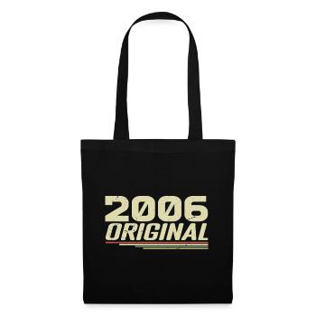 Né en 2006 Vintage 2006 Anniversaire Rétro 2006 - Sac en tissu - noir - Devant