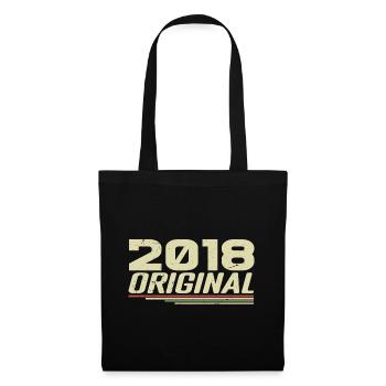 Born in 2018 Vintage 2018 Retro Birthday 2018 - Tote Bag - black - Front