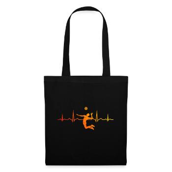 Volleyball Masculin Volleyball De Plage Féminin Volleyballspi - Sac en tissu - noir - Devant