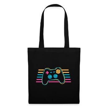 Gamepad Joystick Controller Colorful Gamer - Tote Bag - black - Front