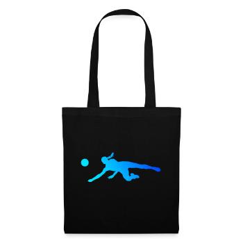 Volleyeur Volleyeur Volley féminin Volley-ball masculin - Sac en tissu - noir - Devant
