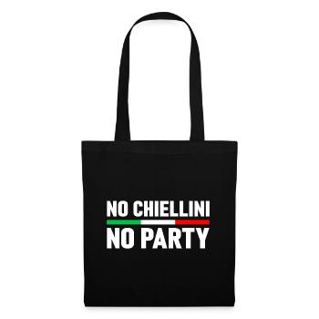 CHIELLINI ITALIEN ITALIENISCHE FLAGGE FUSSBALL - Stoffbeutel - Schwarz - Vorne